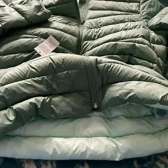 Lands End packable lightweight puffer jacket hyper dry water resistant down M - Picture 8 of 10